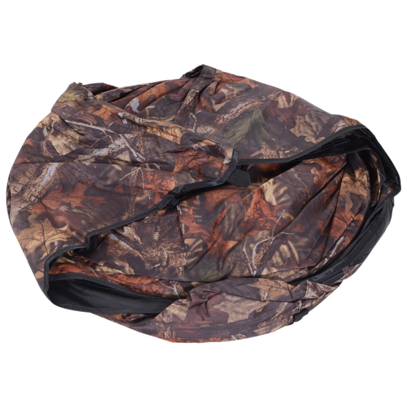 Outsunny 77" Pop Up Hunting Tent Ground Blind Outdoor Hide Bird Watching Window