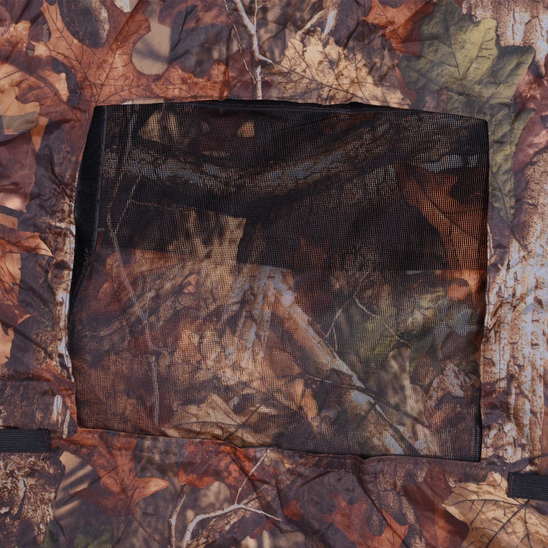 Outsunny 77" Pop Up Hunting Tent Ground Blind Outdoor Hide Bird Watching Window