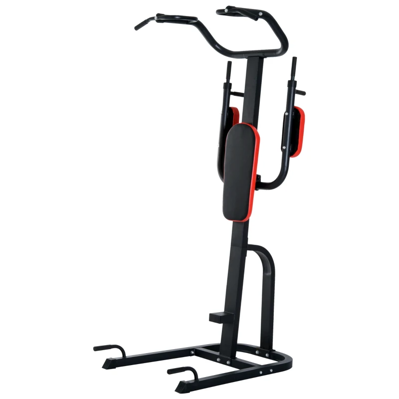 HOMCOM 4 in 1 Power Tower Multi Function Station-Black/Red