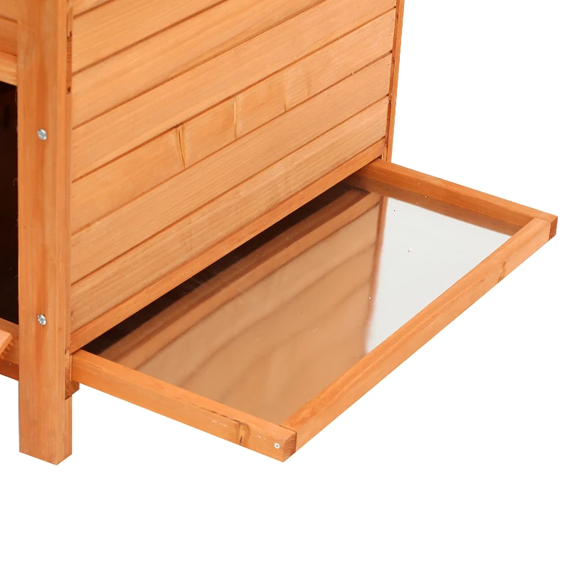 Pawhut Wooden Chicken Coop Hen House Poultry House Cage Backyard 134.5 x 90 x 99.5 cm