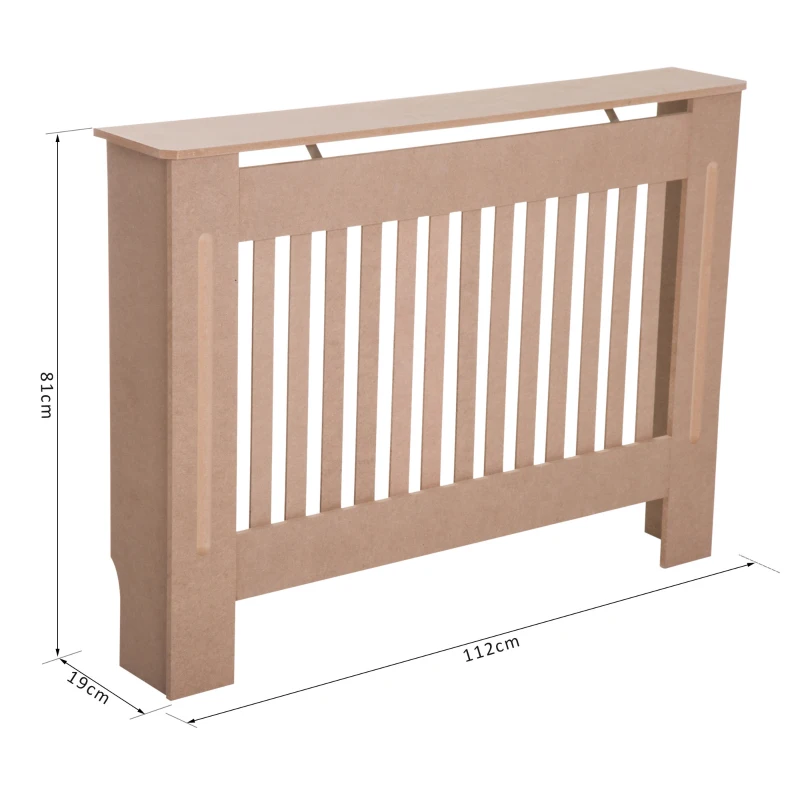 HOMCOM 112Lx19Wx81H cm MDF Radiator Cover-Burlywood Colour