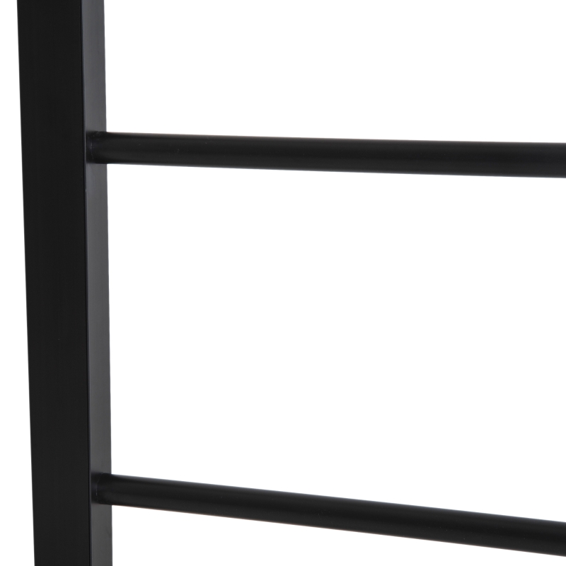 HOMCOM Aluminium Electric Clothing Rack Free Standing Dryers Airer 5 Heated rail 100W Black Bathroom