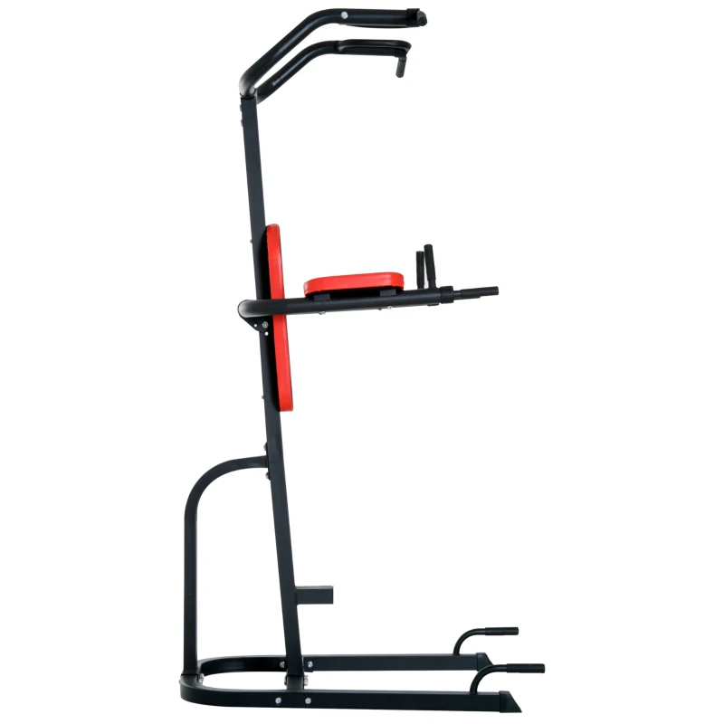 HOMCOM 4 in 1 Power Tower Multi Function Station-Black/Red