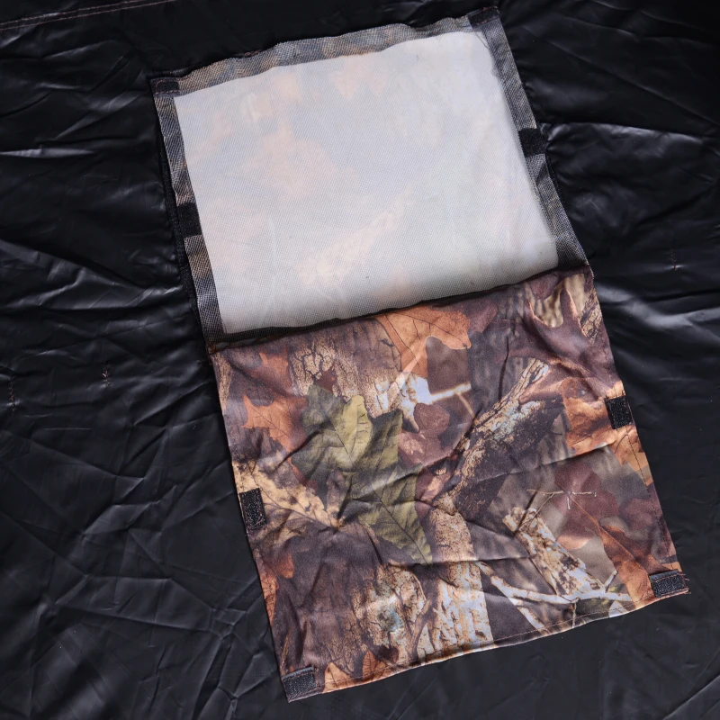 Outsunny 77" Pop Up Hunting Tent Ground Blind Outdoor Hide Bird Watching Window