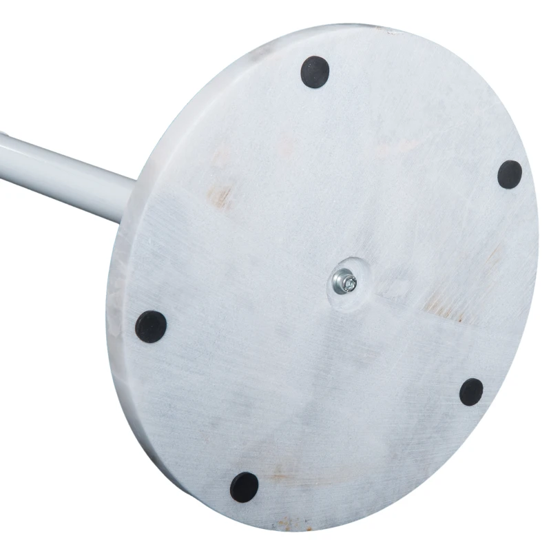 HOMCOM 174cm Free Standing Coat Rack Hat Stand Display Garment Holder Hall Tree Marble Base 6 Hooks