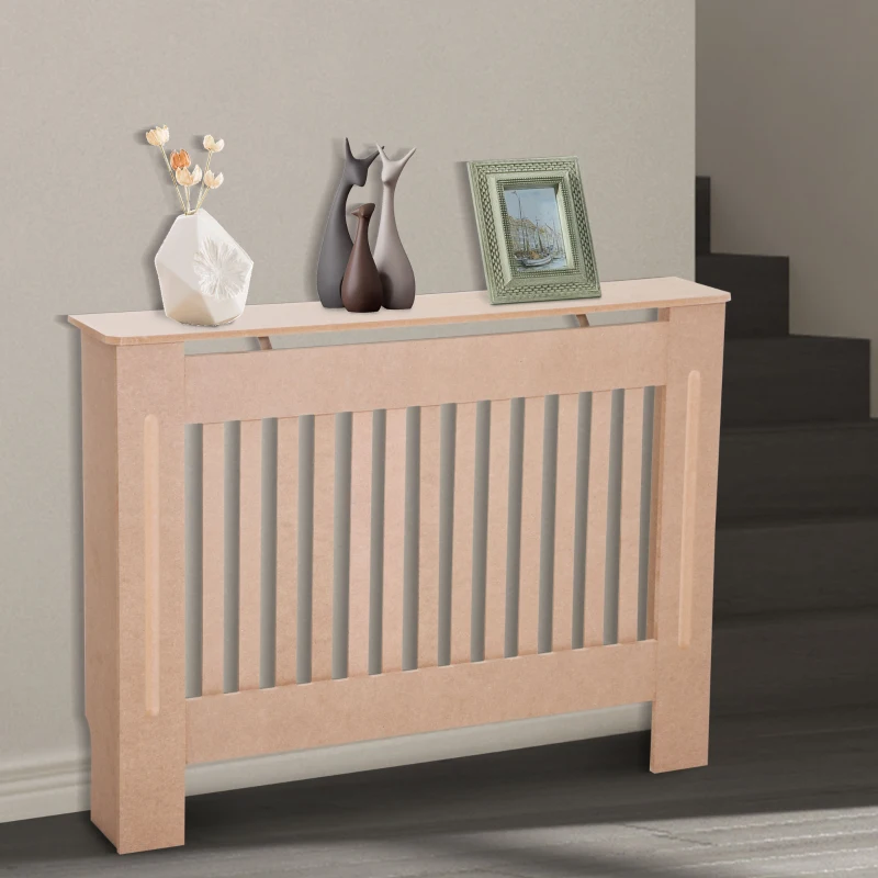 HOMCOM 112Lx19Wx81H cm MDF Radiator Cover-Burlywood Colour