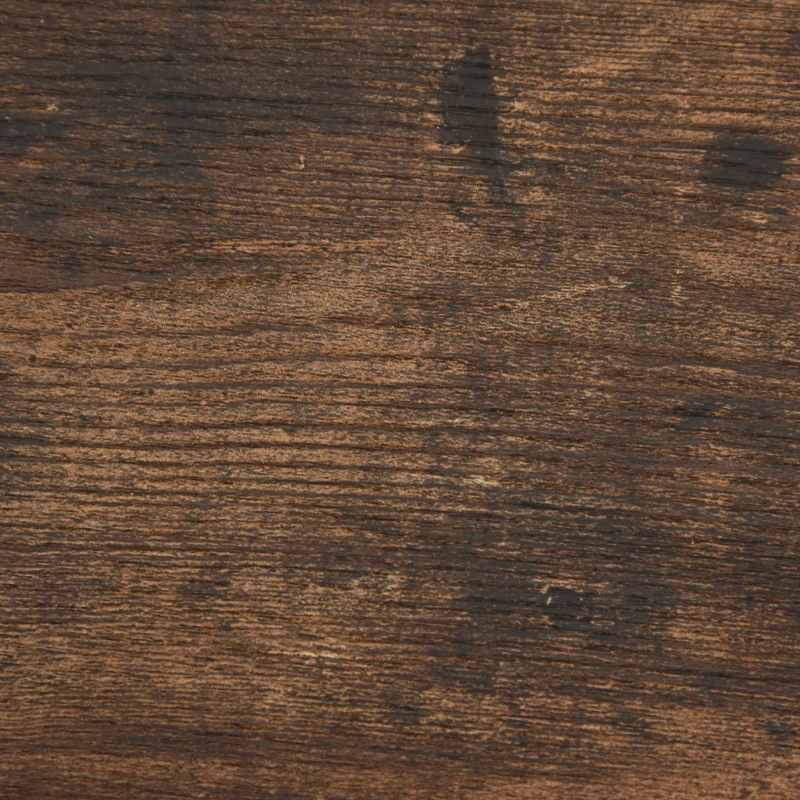 HOMCOM Metal Frame 2-Tier Office Desk Black/Brown