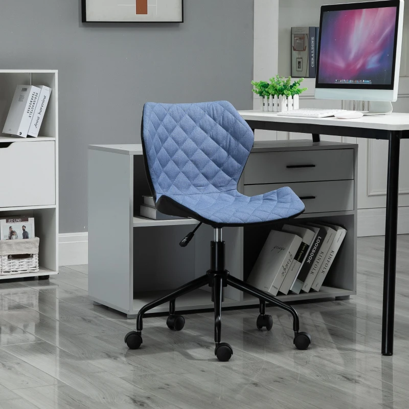 HOMCOM Rhombic design Adjustable Chair Blue