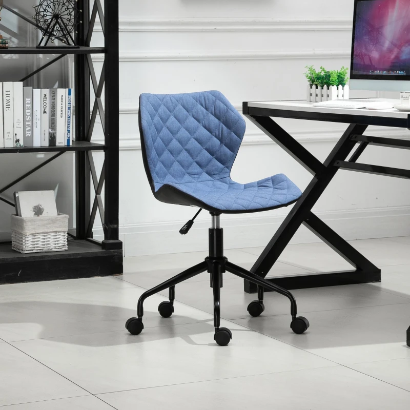 HOMCOM Rhombic design Adjustable Chair Blue