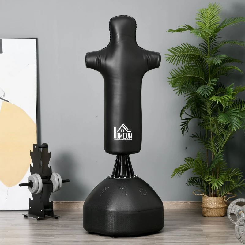 HOMCOM staande bokszak boksdummy bokstraining