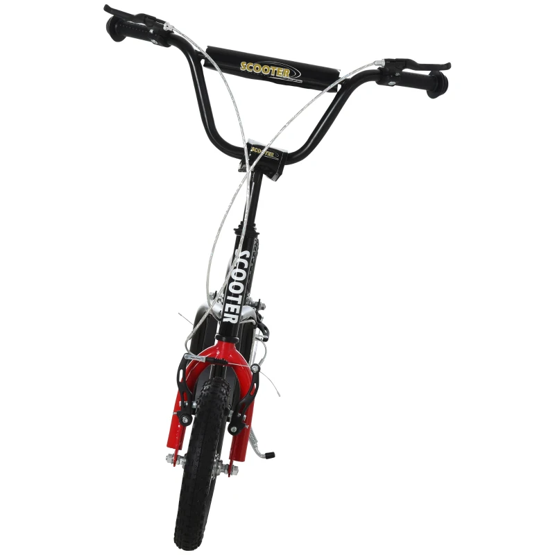 HOMCOM Kinderscooter stuur verstelbare step met luchtbanden 12 inch vanaf 5 jaar(m-6)