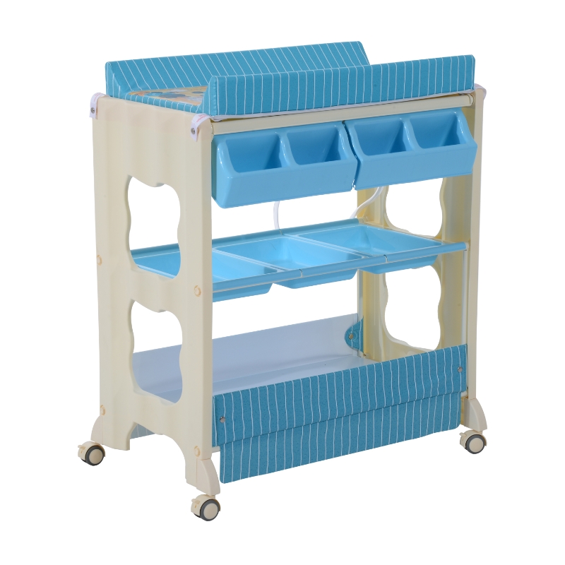 Multiuse Baby Changer Changing Table Bath Station Storage Unit