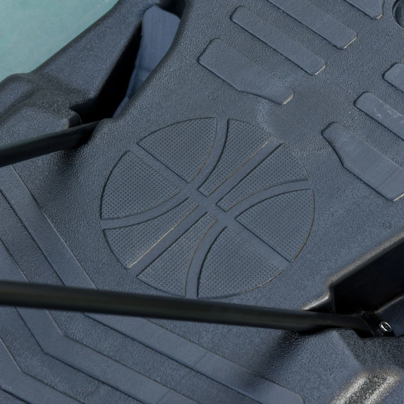 Basketbalstaander basketbalring staander met 2 wielen, 262-310 cm verstelbaar