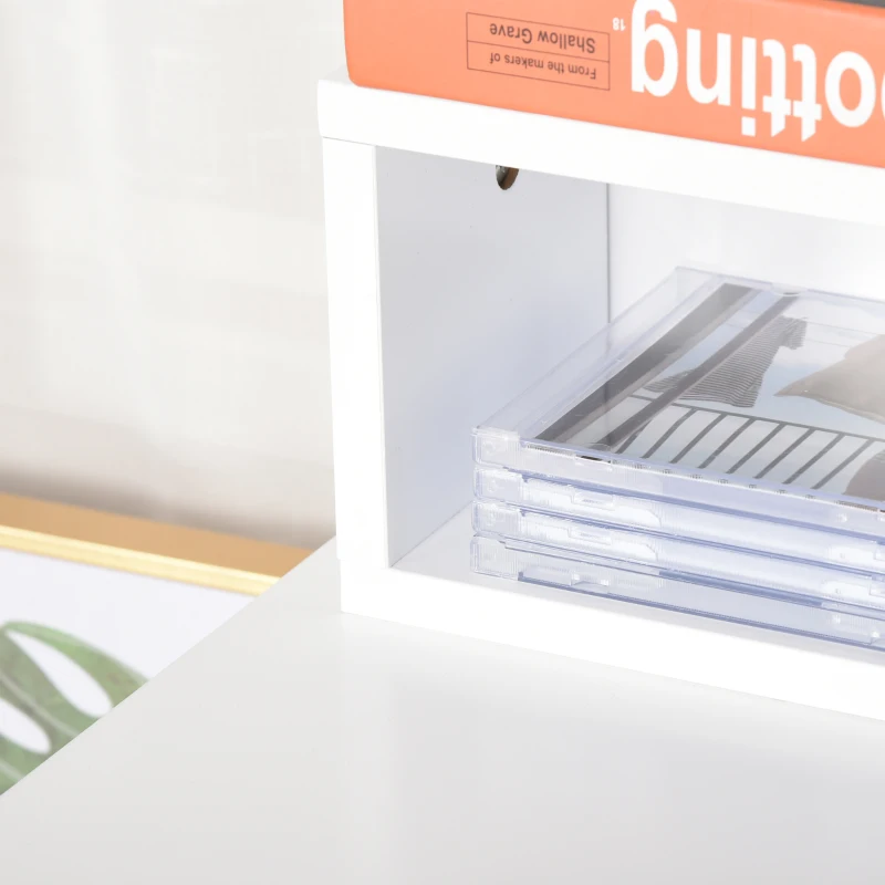 HOMCOM bureaustoel gestoffeerde stoel fauteuil met rugleuning armleuningen Fluweelzacht polyesterschuim beukenhout grijs + naturel 71 x 68 x 101 cm