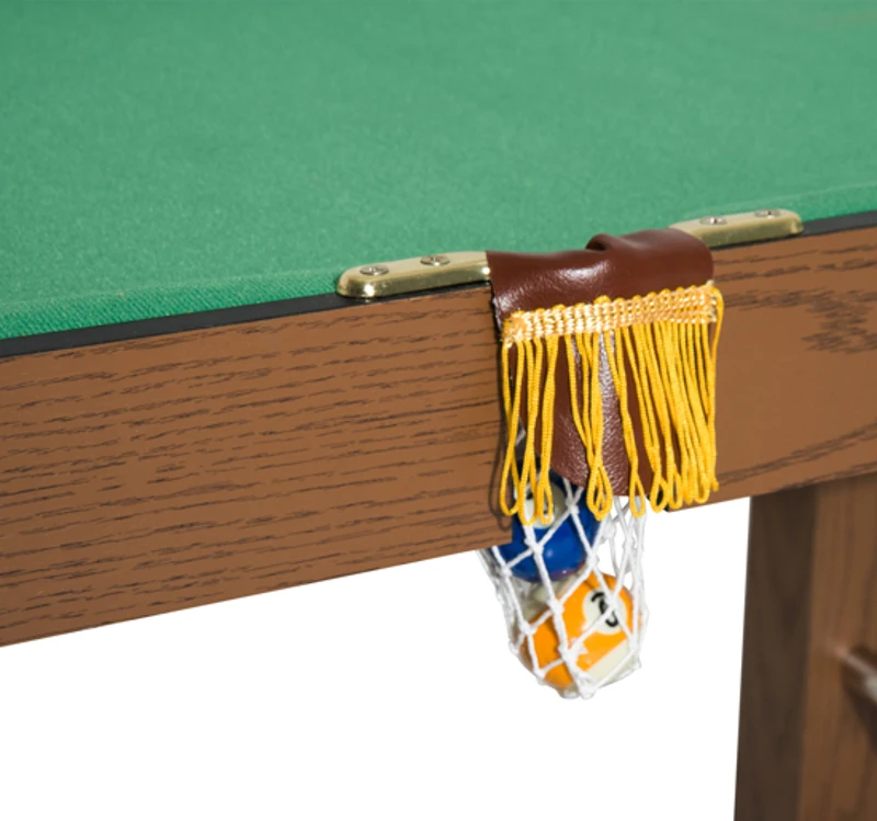 HOMCOM 4ft Mini Pool Table-Brown