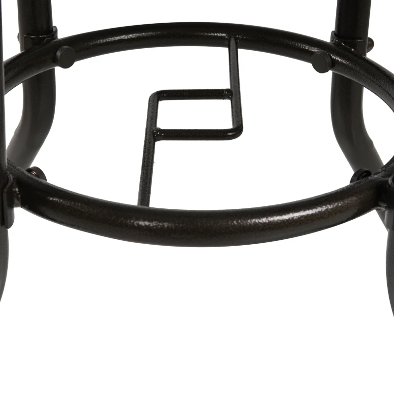 Outsunny rotan tuintafel ronde eettafel