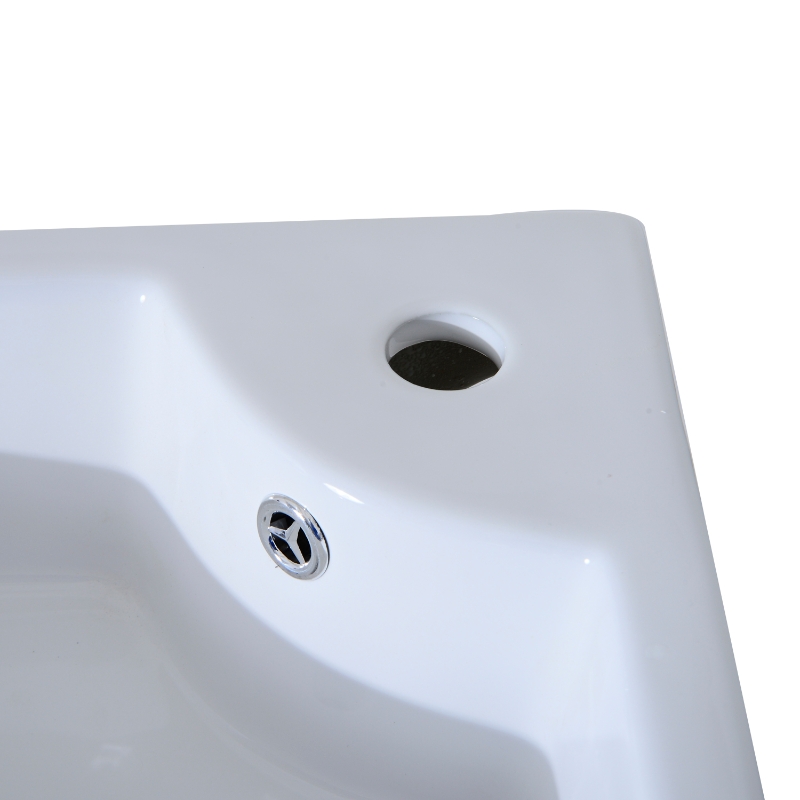 HOMCOM 65Lx47Wx82H cm Corner Vanity Unit-White