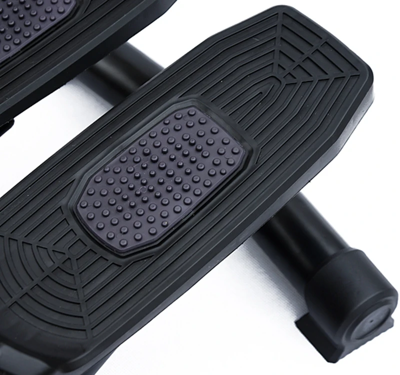 HOMCOM Mini Stepper W/Training Ropes-Black