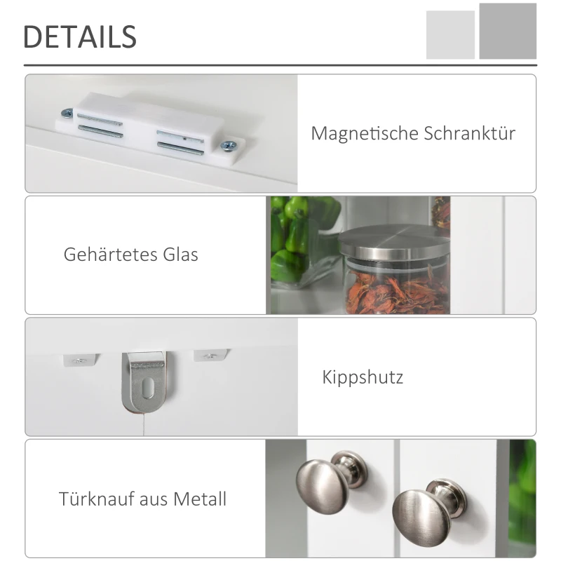 HOMCOM keukenkast dressoir