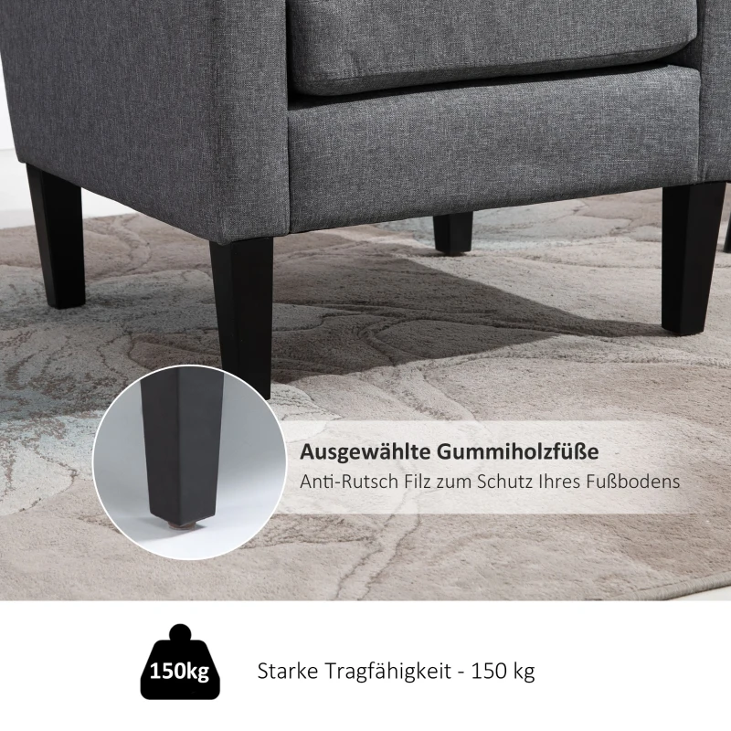 HOMCOM enkele fauteuil relaxfauteuil