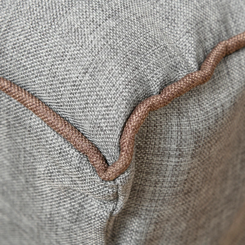 HOMCOM Vloerstoel vloerbank rugleuning verstelbaar modern voor woonkamer kantoor grijs