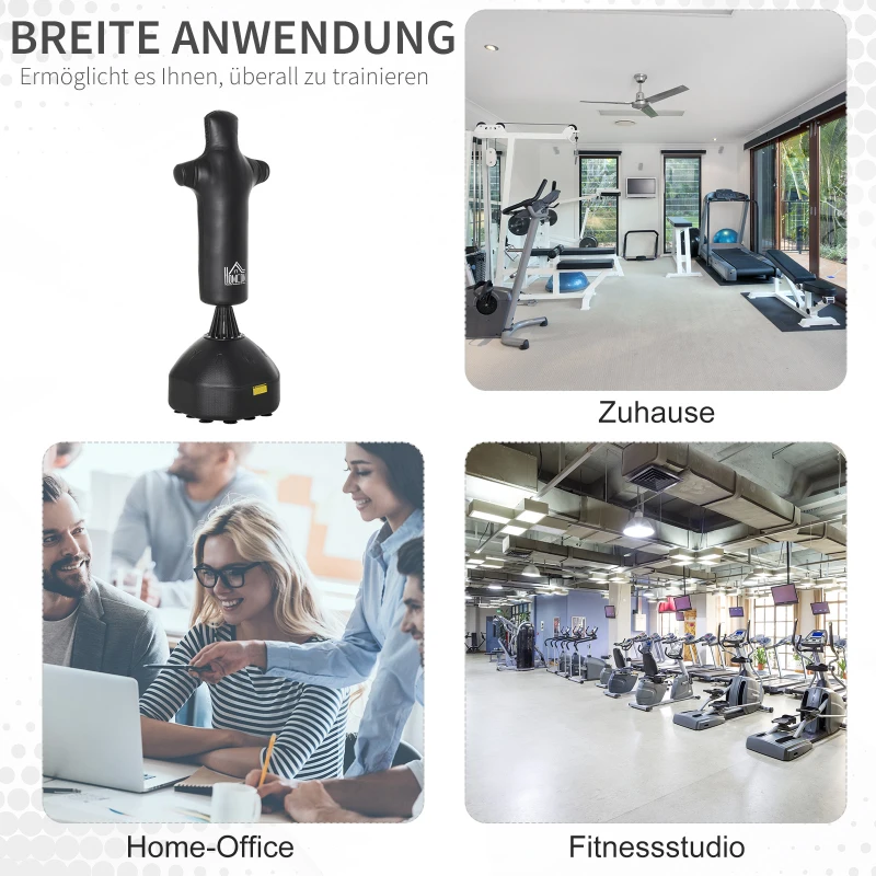 HOMCOM staande bokszak boksdummy bokstraining