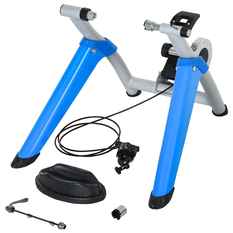 HOMCOM Fietstrainer trainfiets met 8 weerstandsniveaus voor 650C, 700C / 26-29"