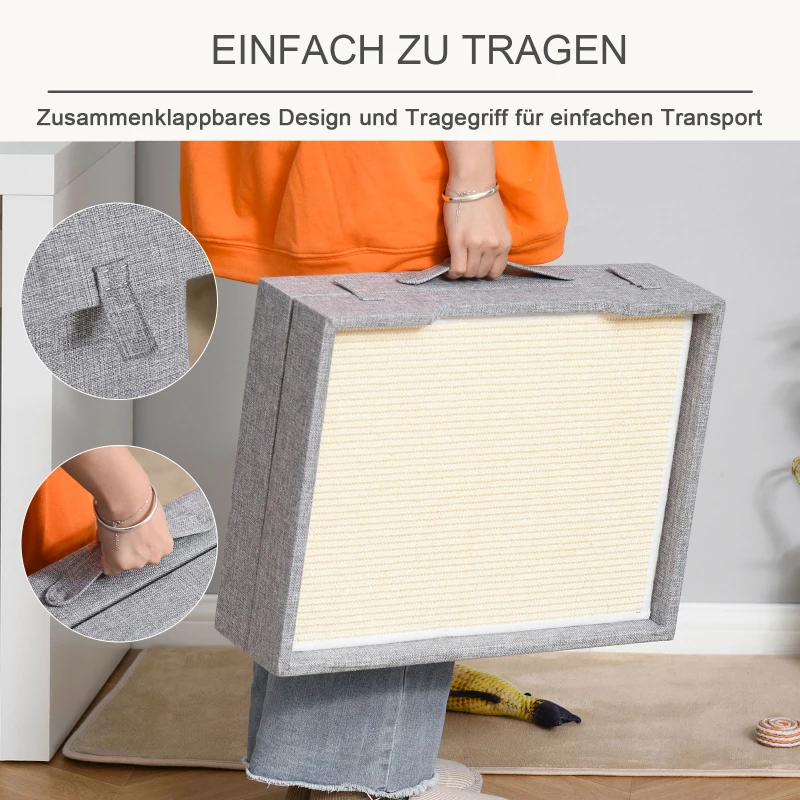 kattengrot met krabplank multifunctioneel kattenbed krabhuis inklapbaar sisal