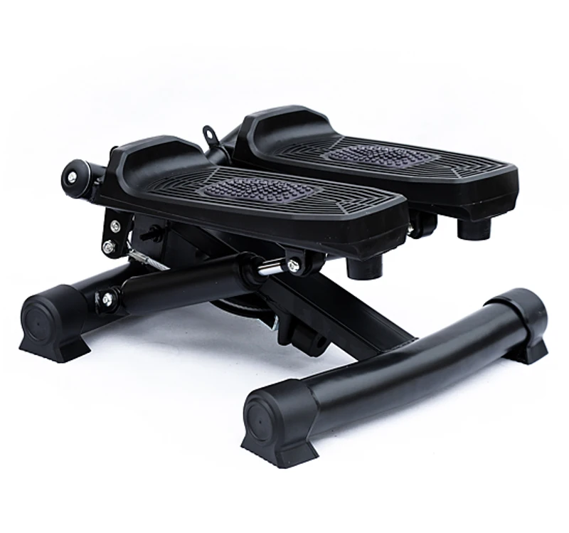 HOMCOM Mini Stepper W/Training Ropes-Black