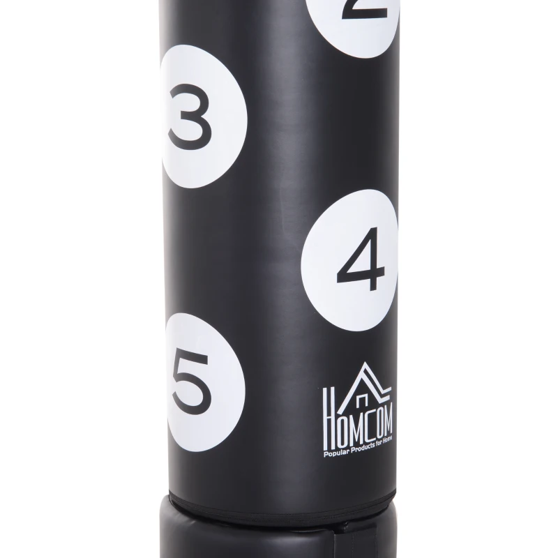 HOMCOM staande bokszak bokspop boks-dummy dummy training bokspartner bokszak boksen zwart 70 B x 70 D x 176 H cm