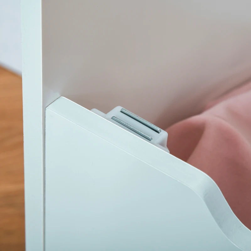 HOMCOM Kinderbank met opbergruimte 2-in-1 kistbank 3-8 jaar speelgoedkist lichtblauw