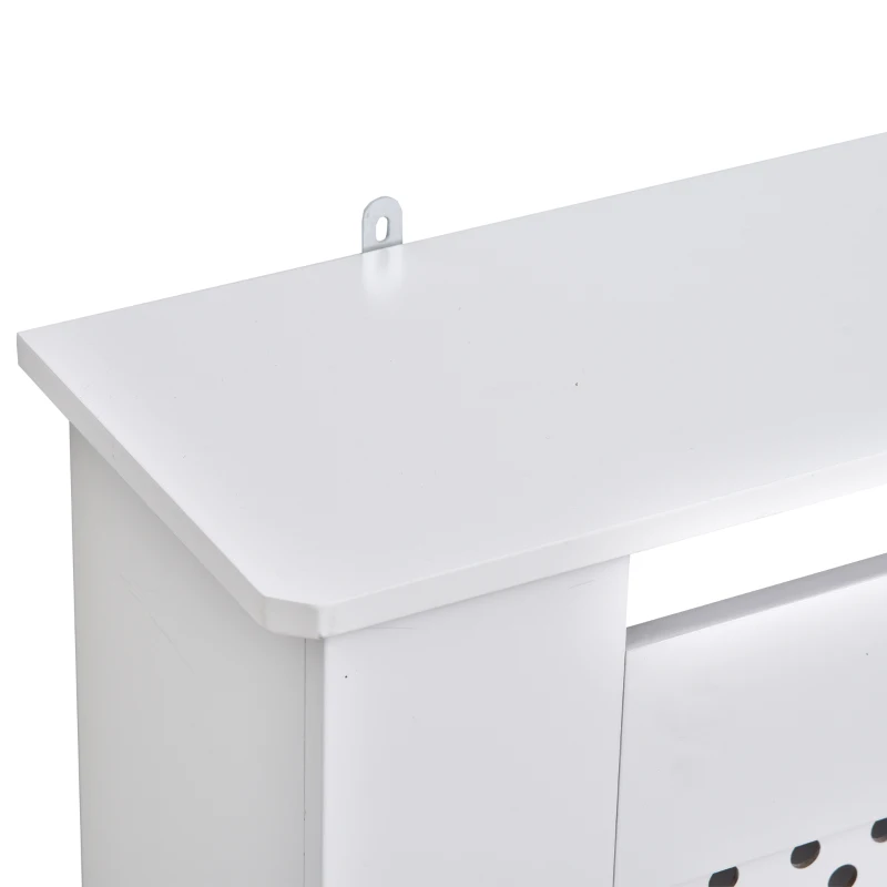 HOMCOM Small MDF Wood Radiator Cover White