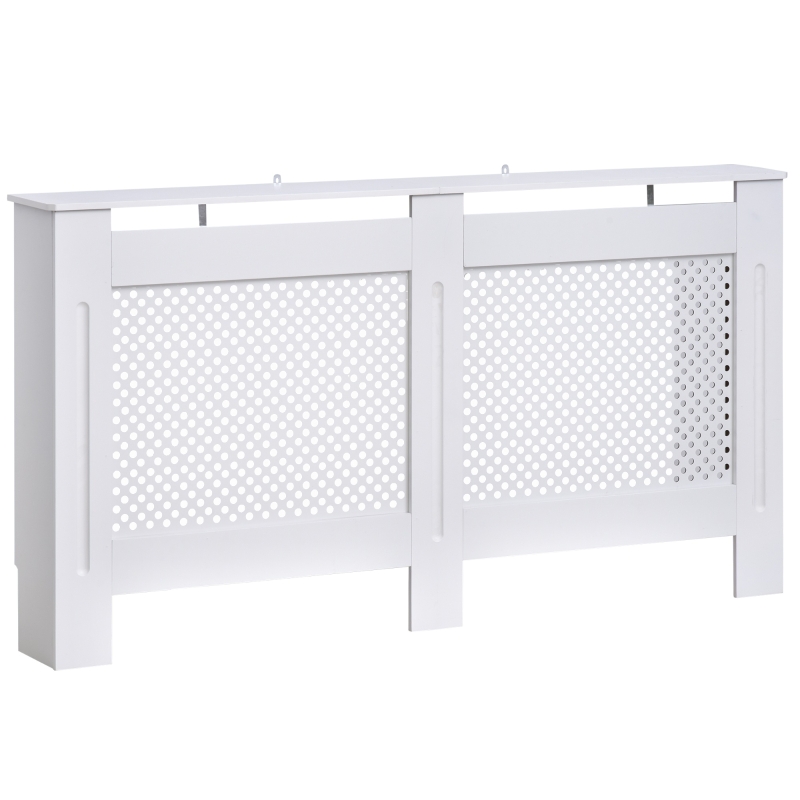 HOMCOM 151.5L×19W×82H cm MDF Radiator Cover-White