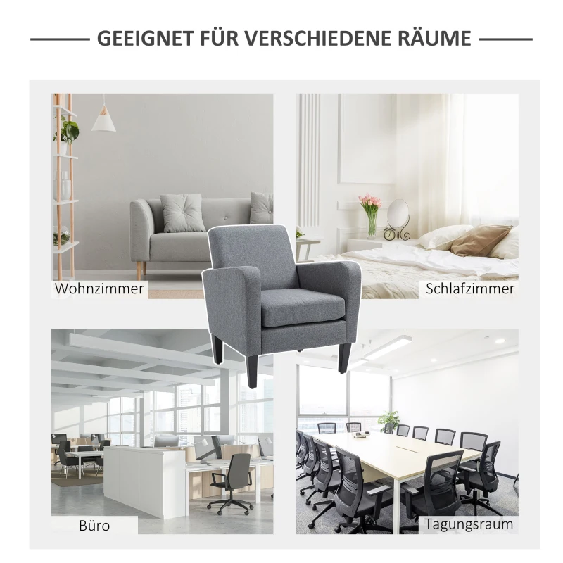 HOMCOM enkele fauteuil relaxfauteuil