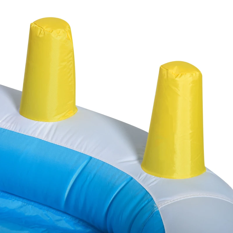 Opblaasbaar springkasteel met glijbaan springkasteel speelkasteel met blazer voor 3 kinderen