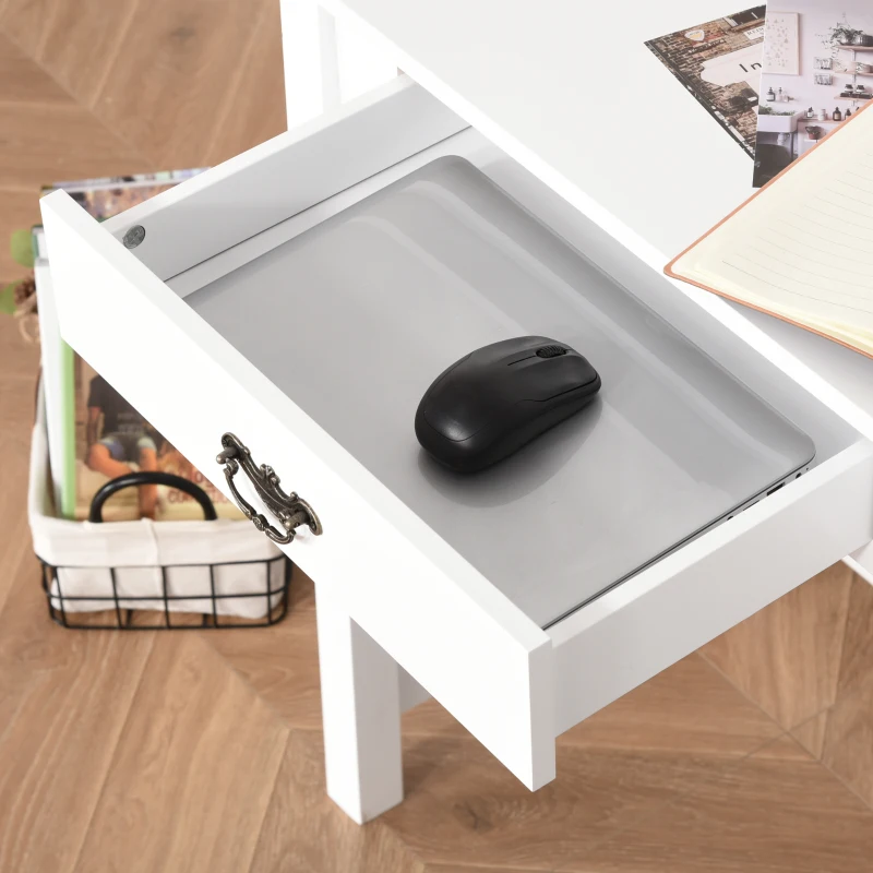 HOMCOM bureaustoel gestoffeerde stoel fauteuil met rugleuning armleuningen Fluweelzacht polyesterschuim beukenhout grijs + naturel 71 x 68 x 101 cm