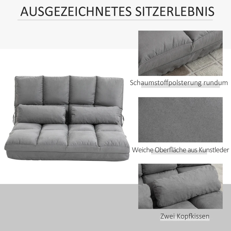 HOMCOM vloerstoel 2-in-1(m-6)