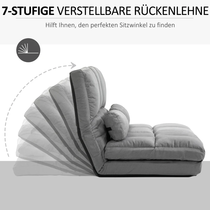 HOMCOM vloerstoel 2-in-1(m-7)