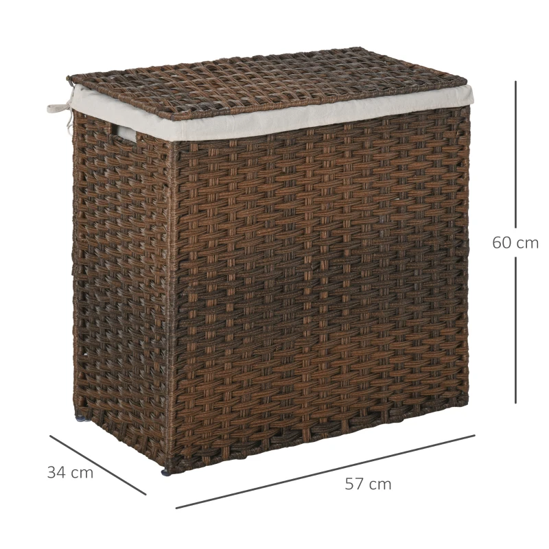 Outsunny poly-rotan wasmand wasbox