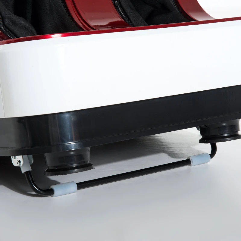 HOMCOM Automatic Heated Electric Foot Massager-Red/White/Black