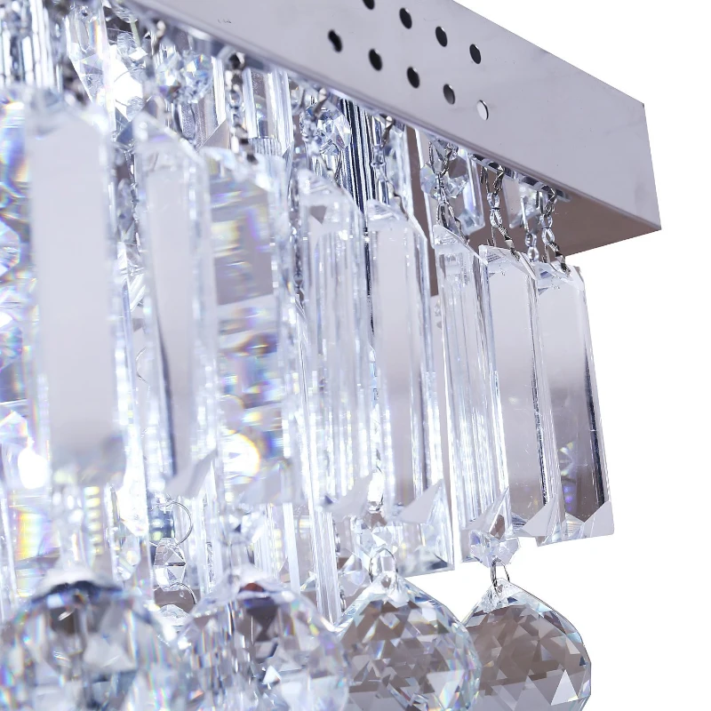 HOMCOM K9 Crystal 5 Light Ceiling Pendant Fixture