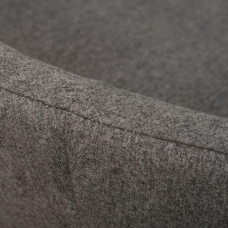 PawHut Huisdierenbank hondenbank middelgrote honden katten ovaal donkergrijs