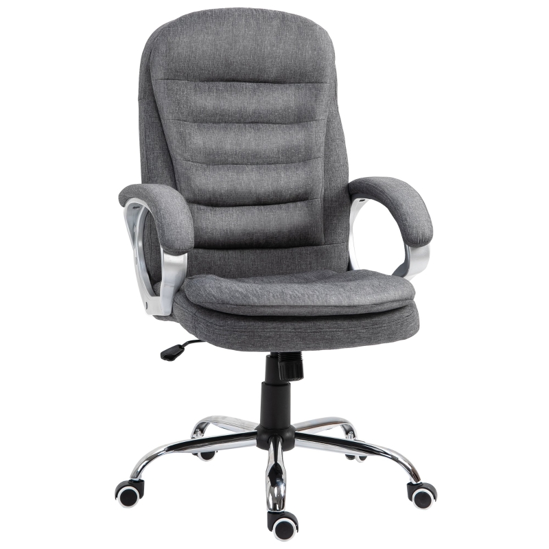 Vinsetto Office Chair Rock 360° Rolling Lumbar Support Adjustable Height Work