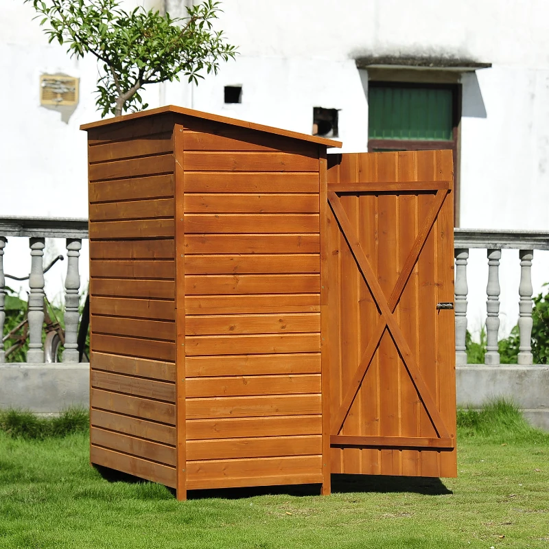 Outsunny Garden Shed Double Door Storage Cabinet
