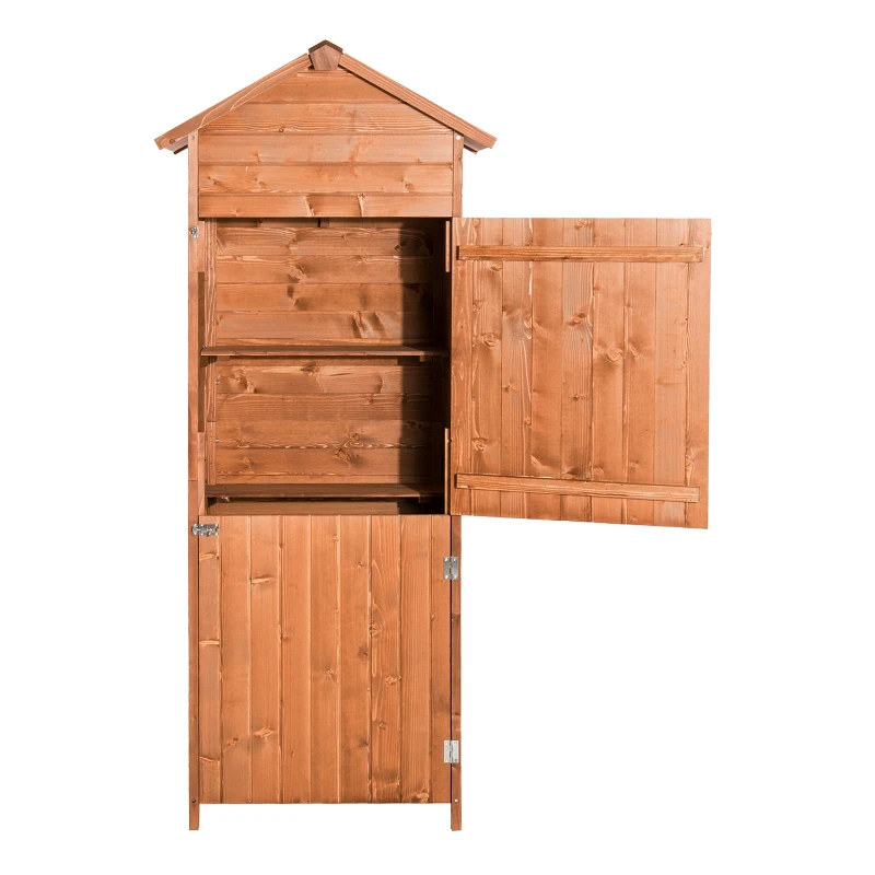 Outsunny Wooden Garden Shed & Storage