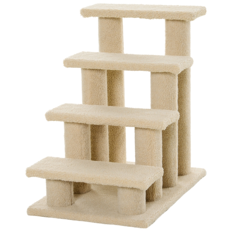 Pawhut Cat Tree Ladder 63.5L 43W 60H (cm)-Light Brown