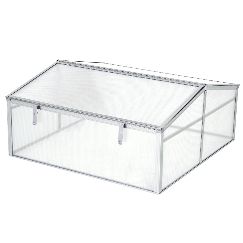 Outsunny 100L x 100W cm 100cm PC Board Greenhouse-Transparent