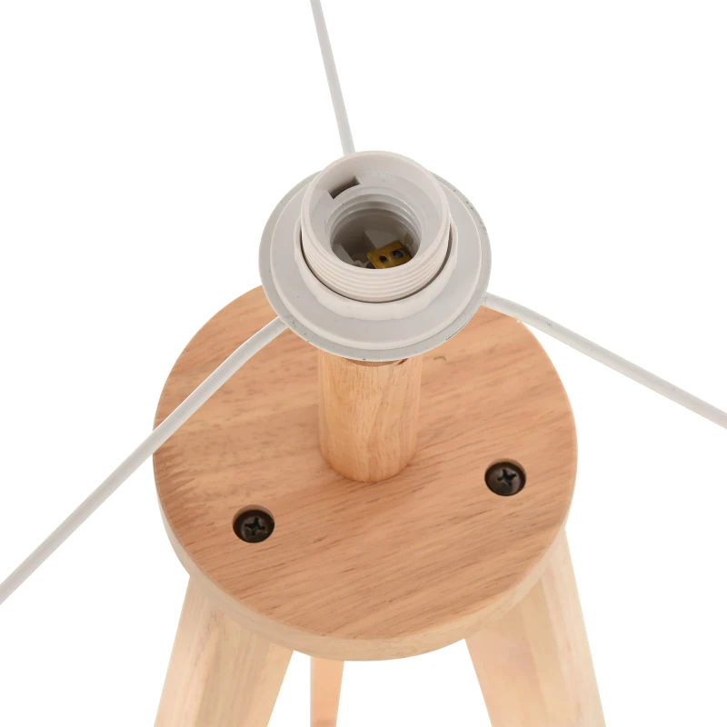 Vloerlamp staande lamp vloerlamp met extra rek grenenhout ø 54 x 154 cm