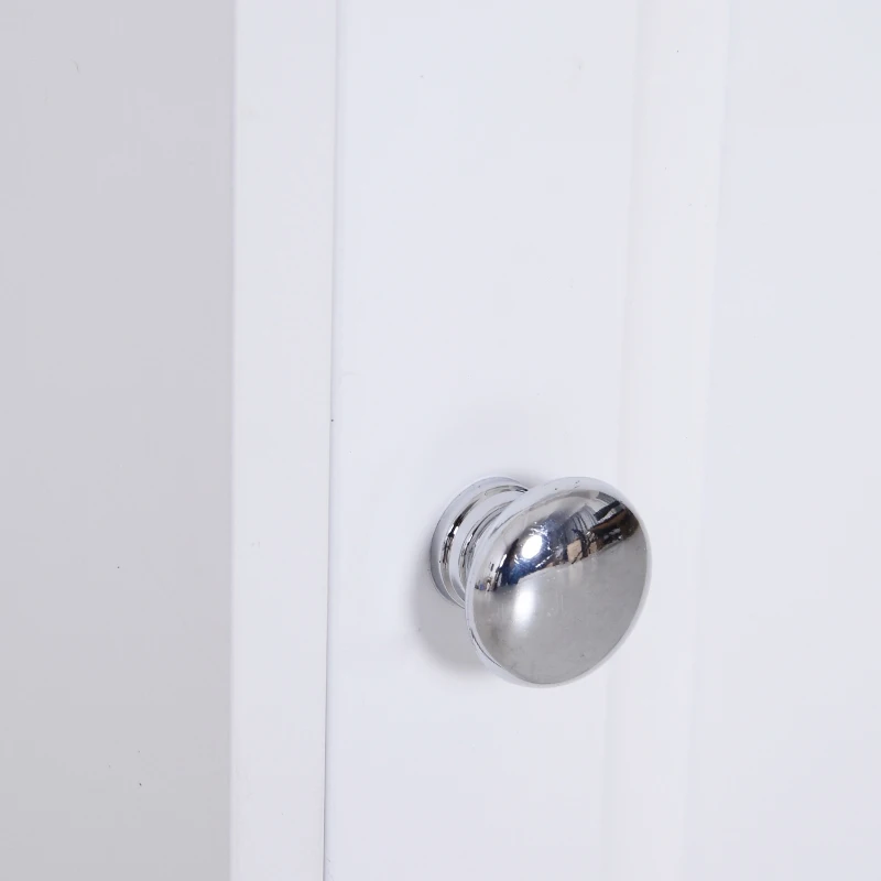 HOMCOM Badkamerkast linnenkast keukenkast opbergkast MDF wit