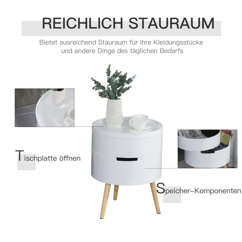 HOMCOM badkamermeubel met in hoogte verstelbare plank badkamermeubel met jalouziedeur hoge badkamerkast MDF spaanplaat wit 34 x 20 x 165 cm